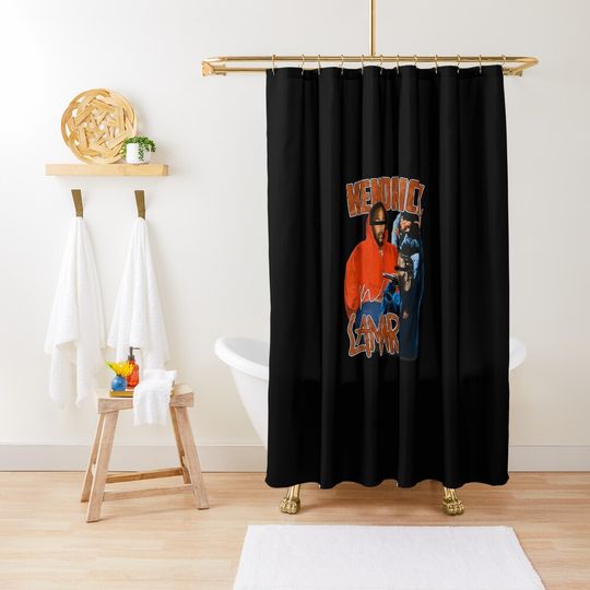 Discover Vintage Kendricks Art Lamars Shower Curtain