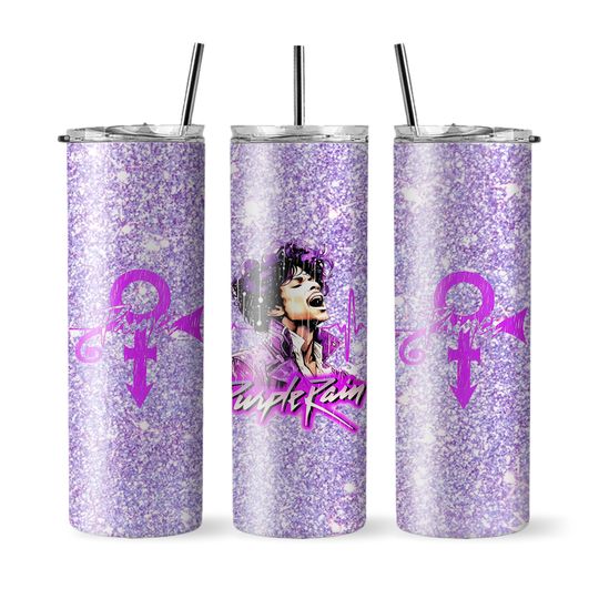 Discover Prince 20 oz Skinny Tumbler with Lid and Straw