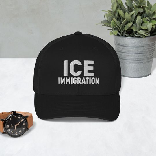 Discover ICE Immigration - Border Patrol Immigrant Trucker Cap