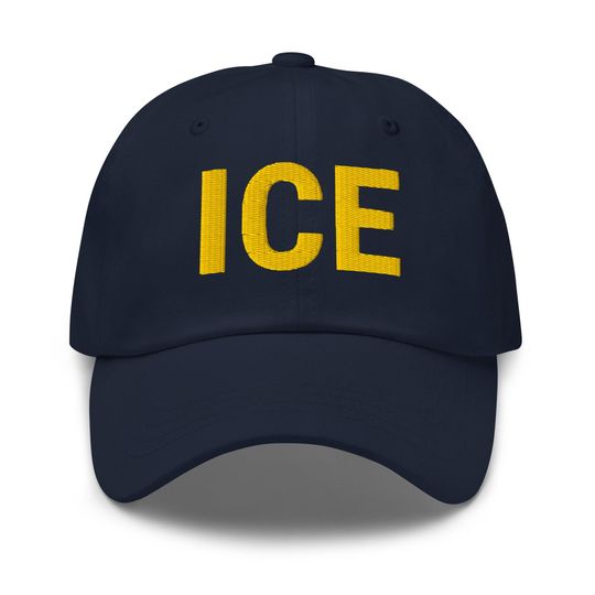 Discover ICE Hat ice immigration US Immigration & Customs Enforcement Embroidered Hat