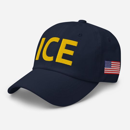 Discover ICE Cap, US Immigration and Customs Enforcement Agency Embroidered Classic Hat