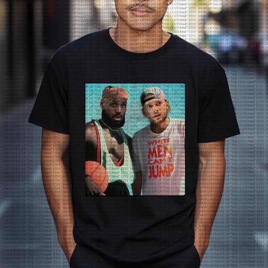 Discover Luka Doncic LeBron James  Can't Jump Shirt Los Angeles Basketball Shirt Graphic Tees Shirt Funny Tee