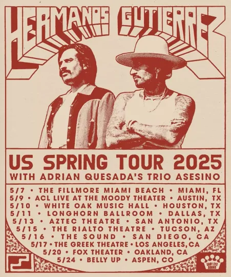 Discover Hermanos Gutiérrez US Spring Tour 2025 Poster