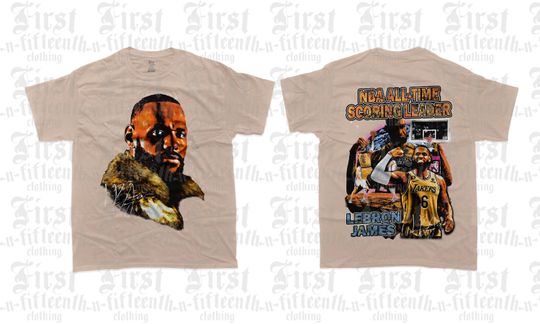 Discover LeBron James Score Leader Tee T-Shirt GOAT