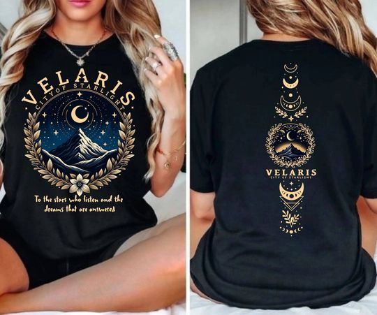 Discover Velaris City Of Starlight Two-Sided Shirt, Acotar Velaris TShirt