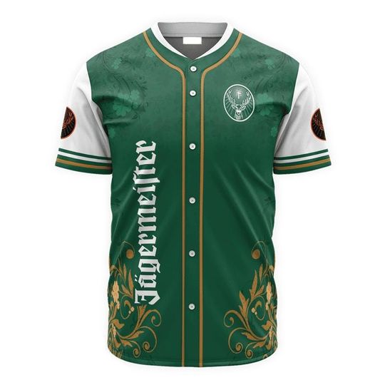 Discover Saint Patrick's Day Leprechaun Jagermeister Baseball Jersey