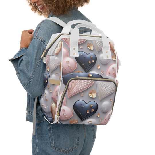 Discover Chic Multifunctional Diaper Backpack for Trendy Parents, Baby Shower Gift