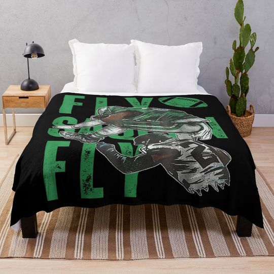 Discover Fly Saquon Throw Blanket, Home Decor Gifts