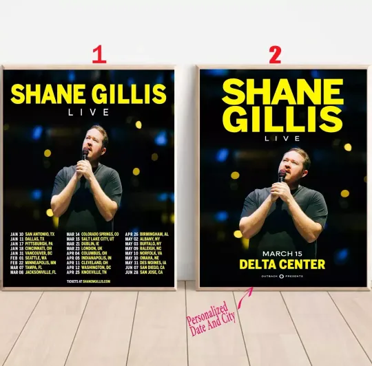 Discover Custom Shane Gillis 2025 Tour Poster