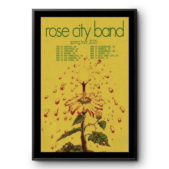 Discover Rose City Band Spring Tour 2025 Poster