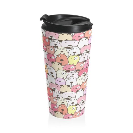 Discover Stainless Steel Travel Mug, Coffee Travel Mug, Insulated Mug, Dog Class