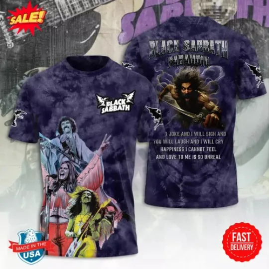 Discover Black Sabbath 3D T Shirt S-5XL