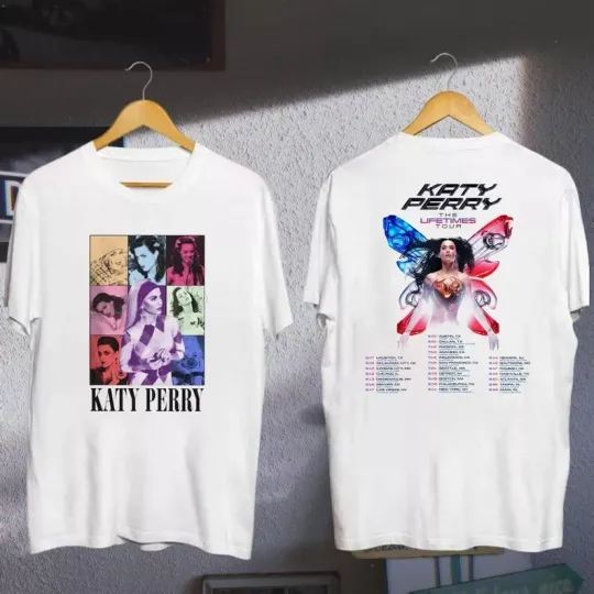 Discover Katy Perry The Lifetime Tour 2025 Gift For Fans T Shirt