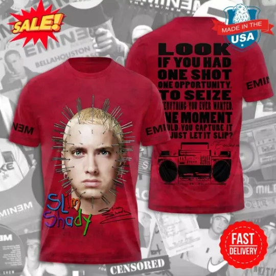 Discover Eminem Look If You Had One Shot One Opportunity 3D Shirt