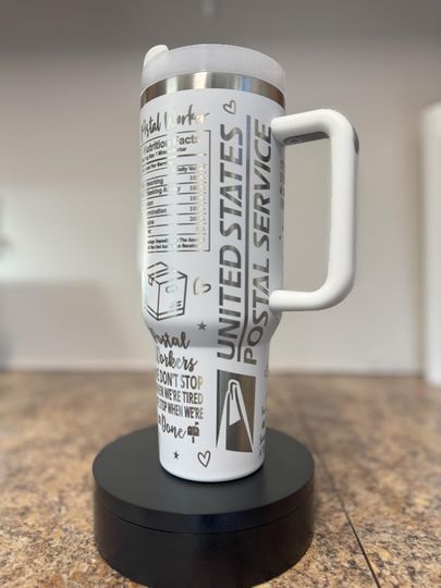 Discover Engraved 40 oz Tumbler Postal Worker Post office