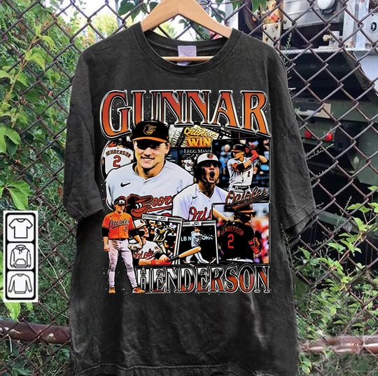 Discover Vintage 90s Graphic Style Gunnar Henderson T-Shirt, Gunnar Henderson Shirt