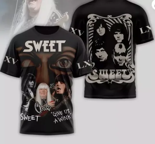 Discover Sweet Give Us A Wink Fan Rock 3D T-Shirt