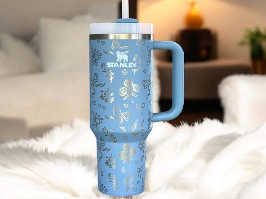 Discover Coquette Bow 40oz Stanley or Generic Stainless Steel Tumbler