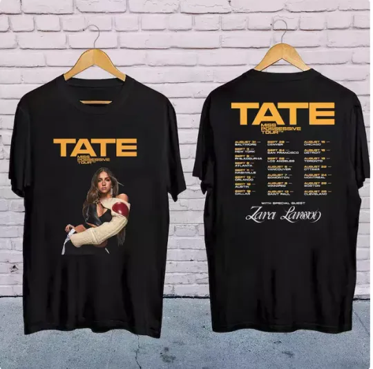 Discover Tate McRae Graphic Shirt, Tate McRae Miss Possessive Tour 2025 Shirt