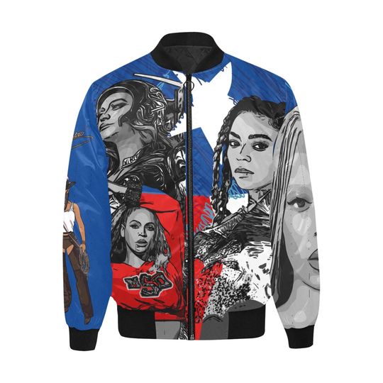Discover Beyonc Quilted Inline Bomber Jacket
