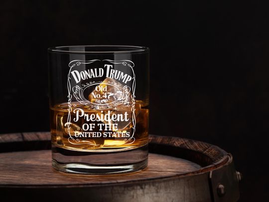 Discover President Donald Trump Whiskey Glass, MAGA, Right Wing