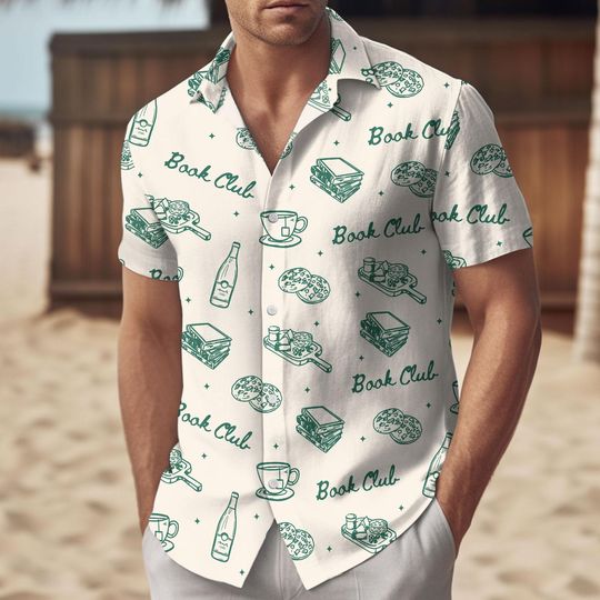Discover Book Club Button Up Shirt, Bookish Shirt And Shorts, Bookworm Shirt