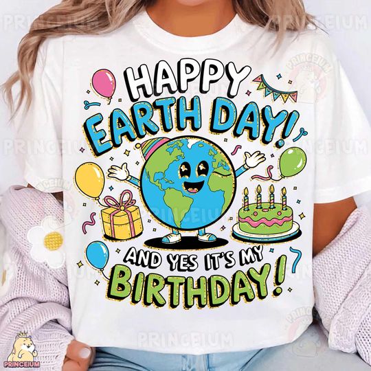 Discover Happy Earth Day and yes Its My Birthday, Earth Day Shirt