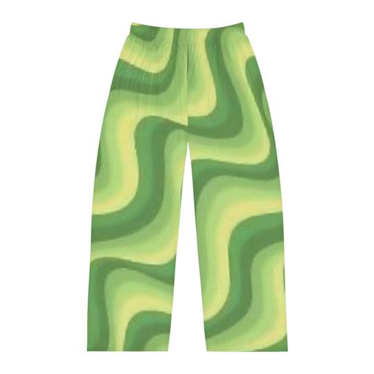Discover wavy light green Pajama Pants