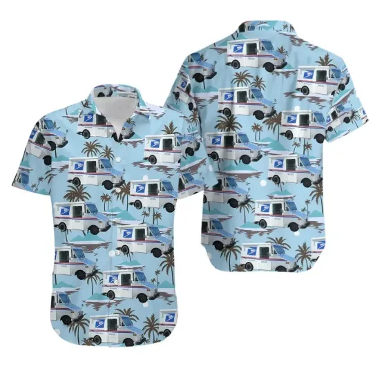 Discover Postal Service Grumman Hawaiian Shirt, Postal Worker Shirt