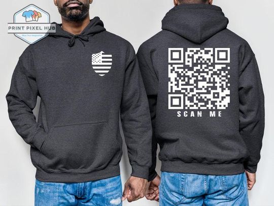 Discover Viral Trump Dance QR Code Hoodie, Funny Trump Dance Prank Hoodie