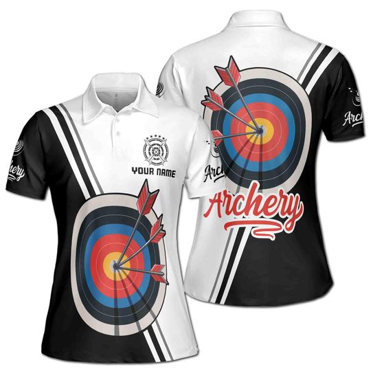 Discover Custom Name Archery Darts Dartboard Polo Shirt
