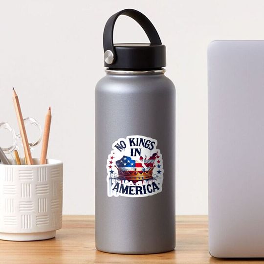 Discover No Kings In America Sticker