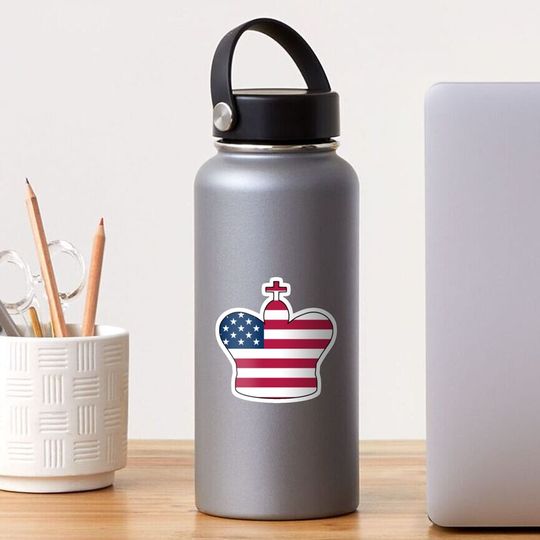 Discover United States Chess King Sticker