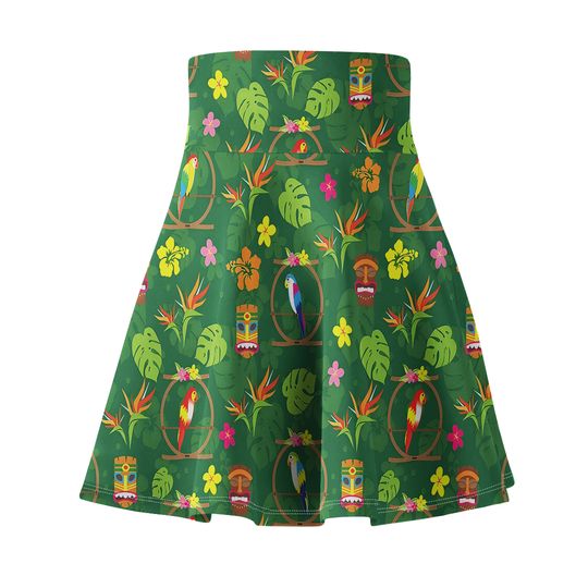 Discover Enchanted Tiki Room - Green Women's Skater Skirt