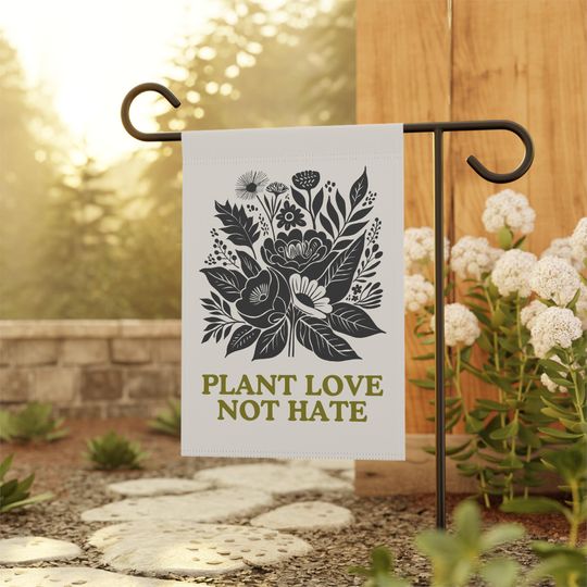 Discover Kindness Garden Flag, Anti MAGA Garden Sign, Democrat Garden Flags, Political Yard Flag, Feminist Flag