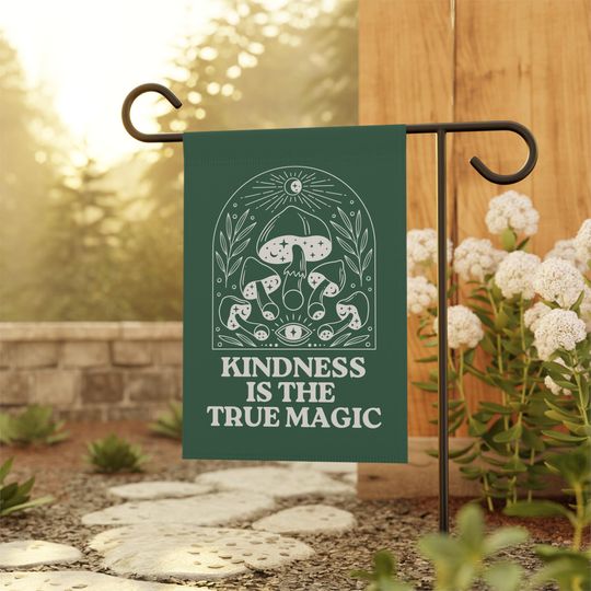 Discover Kindness Garden Flag, Anti MAGA Garden Sign, Democrat Garden Flags, Political Yard Flag, Feminist Flag