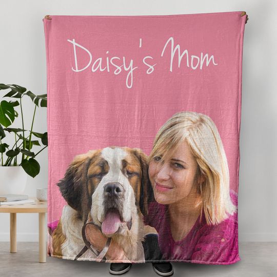Discover Personalized Blanket for Mothers Day, Customized Photo Throws, Fleece Dog Blankets