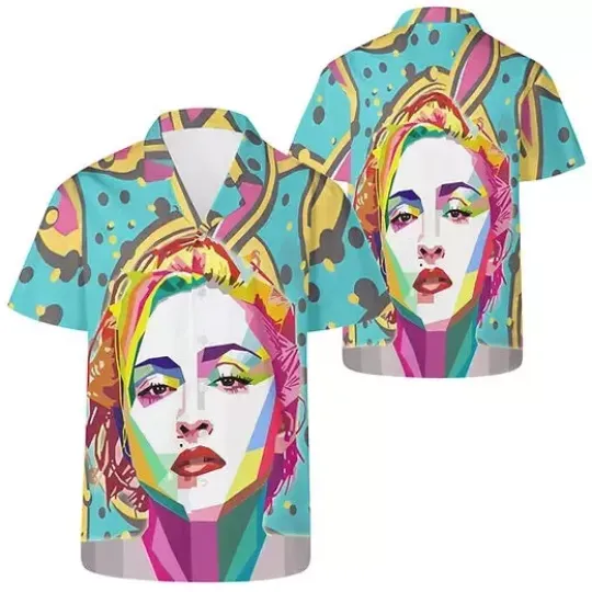 Discover Madonna Abstract Pop hawaiian shirt, Madonna gift for fans