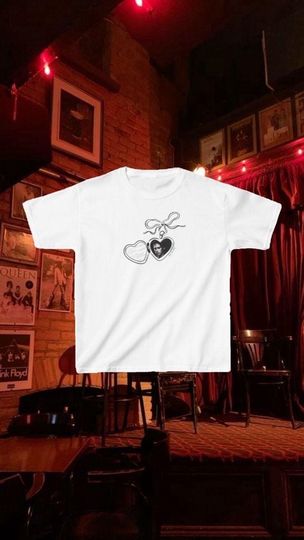 Discover Baby Tee- Jeff Buckley heart locket