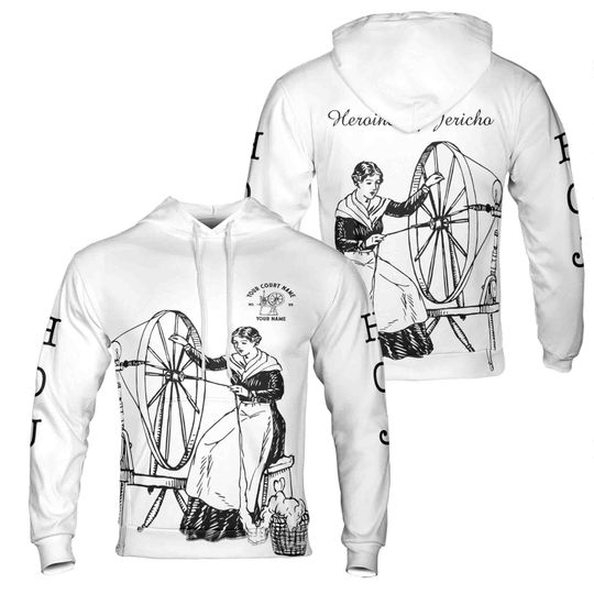 Discover Custom Name Heroines of Jericho Lady Spinning Hoodie S-5XL