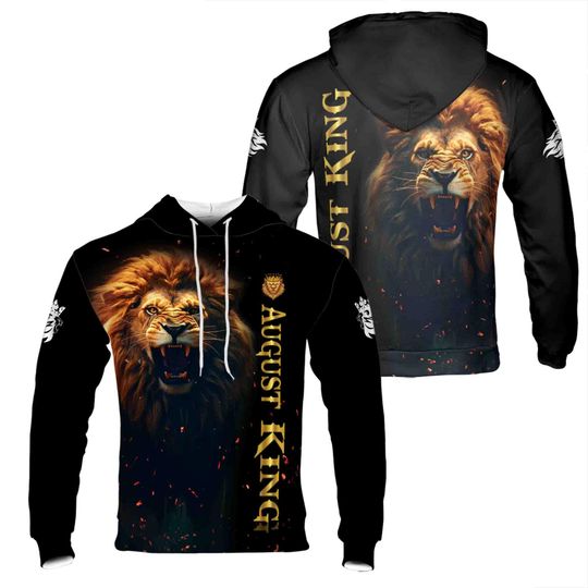 Discover August King The Lion Grunge Hoodie