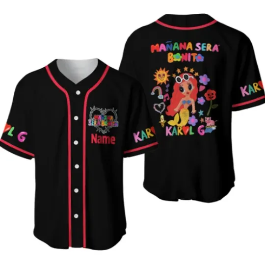 Discover Karol G New Album,Music Baseball Jersey,Custom Baseball Jersey