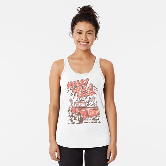 Discover Heart Like a Truck Racerback Tank Top