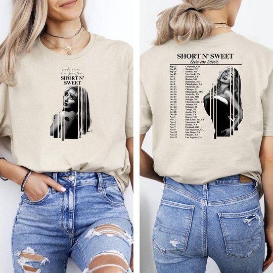 Discover Sabrina Carpenter Short N Sweet Tour Shirt, Concert Tee