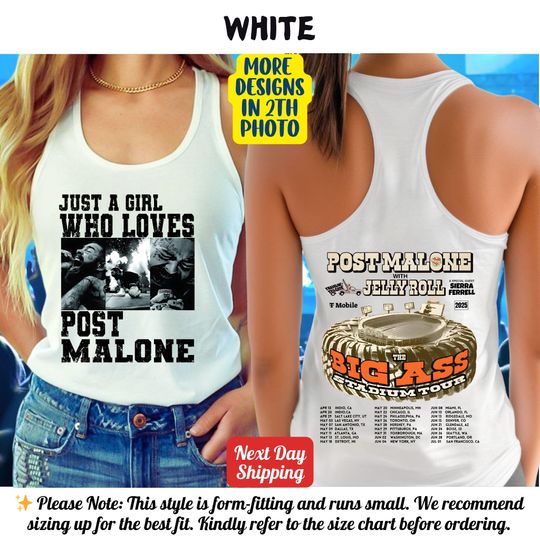 Discover Vintage Post Malone Tank Top, Kids Post Malone Tank Top, Post Malone Tour,Posty 2025 Tour Tank Top