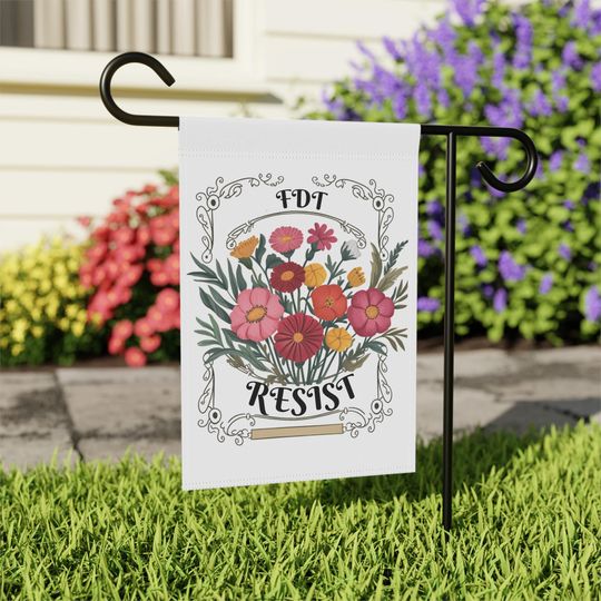 Discover FDT Garden Flag | Resistance Yard Flag | Resist Lawn Sign | Anti Trump Garden Flag