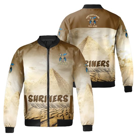 Discover Personalized Egypt Desert Shrines Noble Bomber Jacket S-5XL