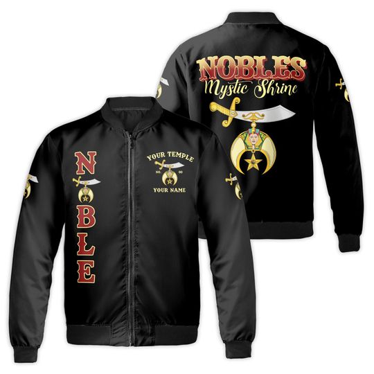 Discover Personalized Mystic Shriner Noble Shriners Masonic Bomber Jacket S-5XL