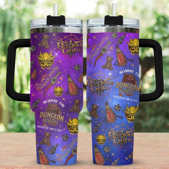 Discover Baldur's Gate Doodle Tumbler, Astarion Shadowheart Tumbler