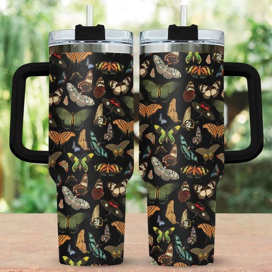 Discover Butterfly Aesthetic Stainless Steel Tumbler, Moth T Insulated Tumbler